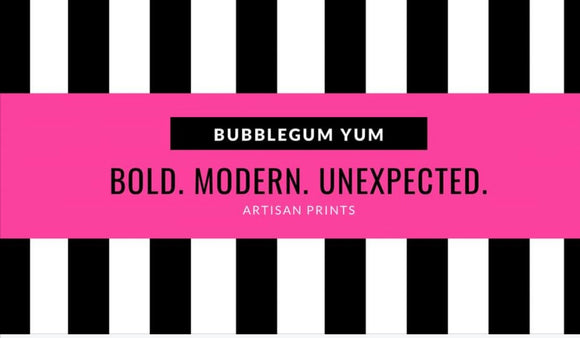 Discontinued - Bubblegum Yum Artisan and Rice Paper Prints - 50% off at checkout
