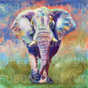 Majestic Elephant - Artist Collection - BGY - Decoupage Artisan Print